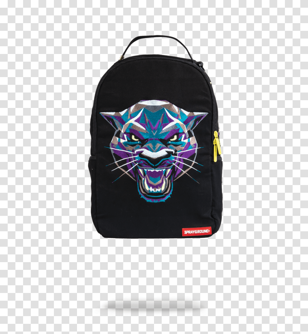 Sprayground Black Panther Backpack Lgx Landing Gear, Bag, Purse, Handbag, Accessories Transparent Png