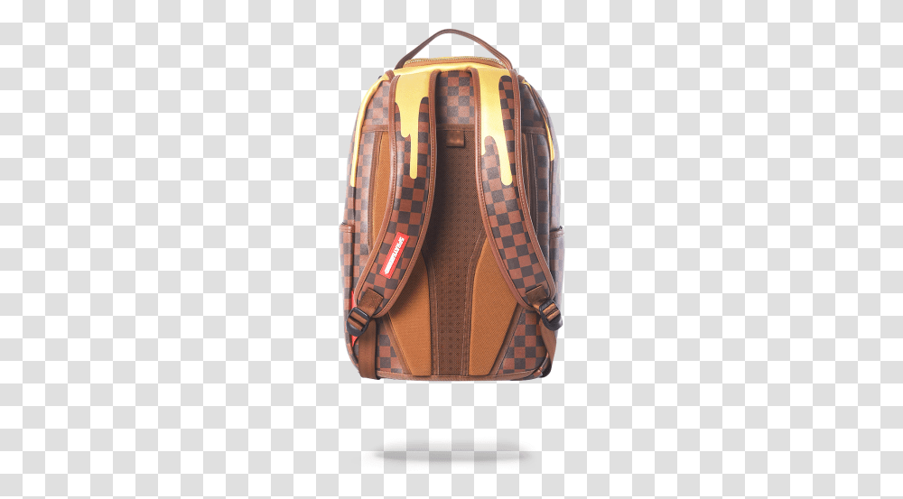 Sprayground Checkered Gold Backpack, Purse, Accessories, Tie, Skin Transparent Png