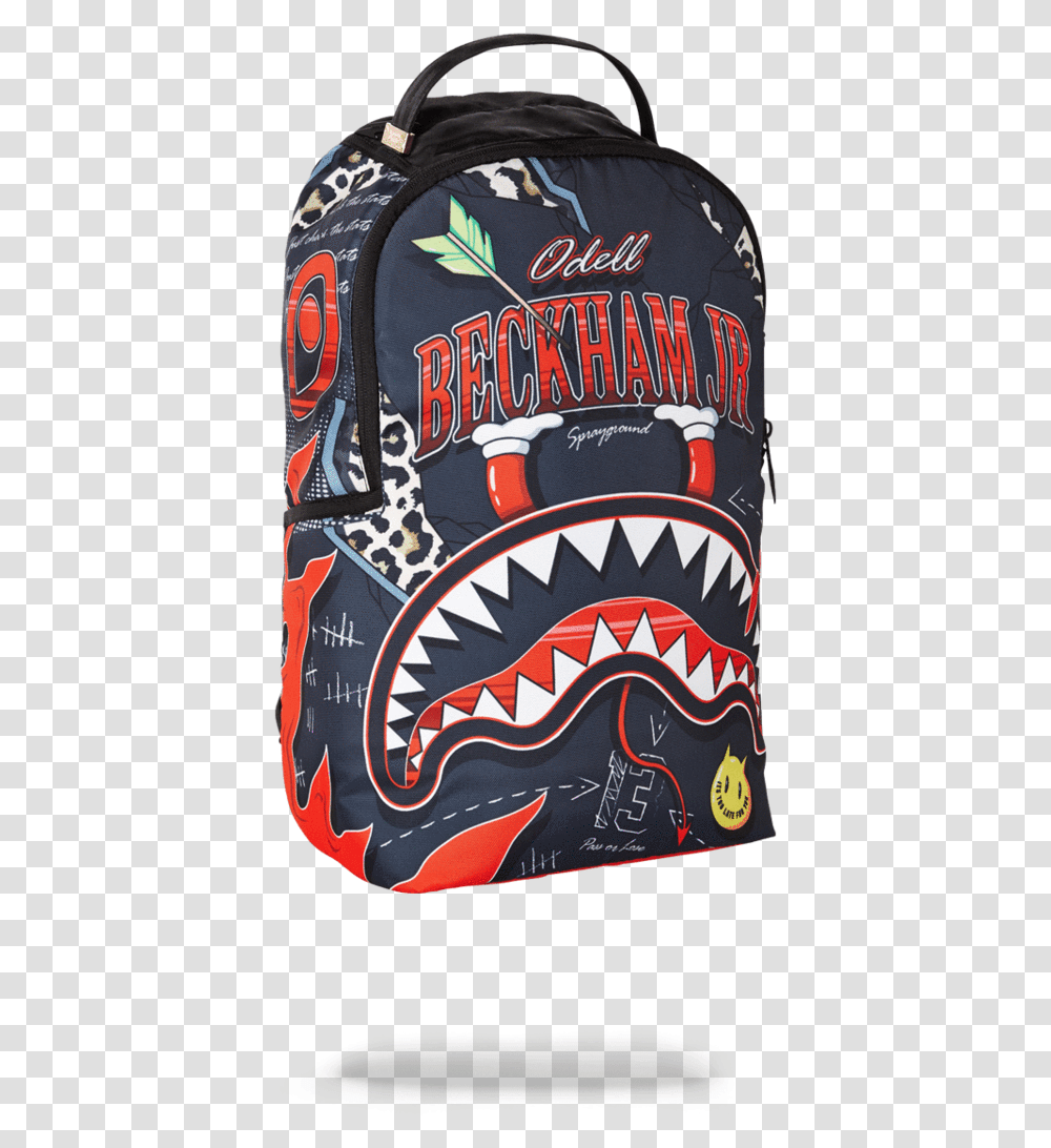 Sprayground Dragon Shark Backpack, Label, Advertisement Transparent Png