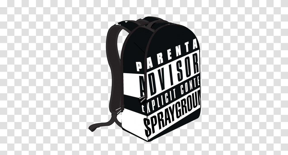 Sprayground Explicit Content Laptop Backpack Orange Soles, Bag, Word, Helmet Transparent Png