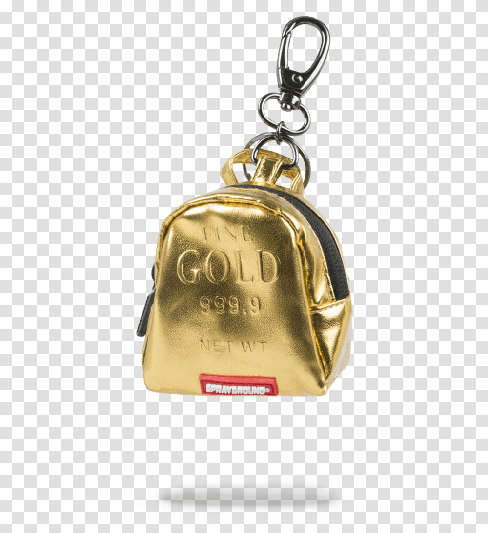 Sprayground Gold Brick Keychain, Cowbell, Accessories, Accessory, Bag Transparent Png