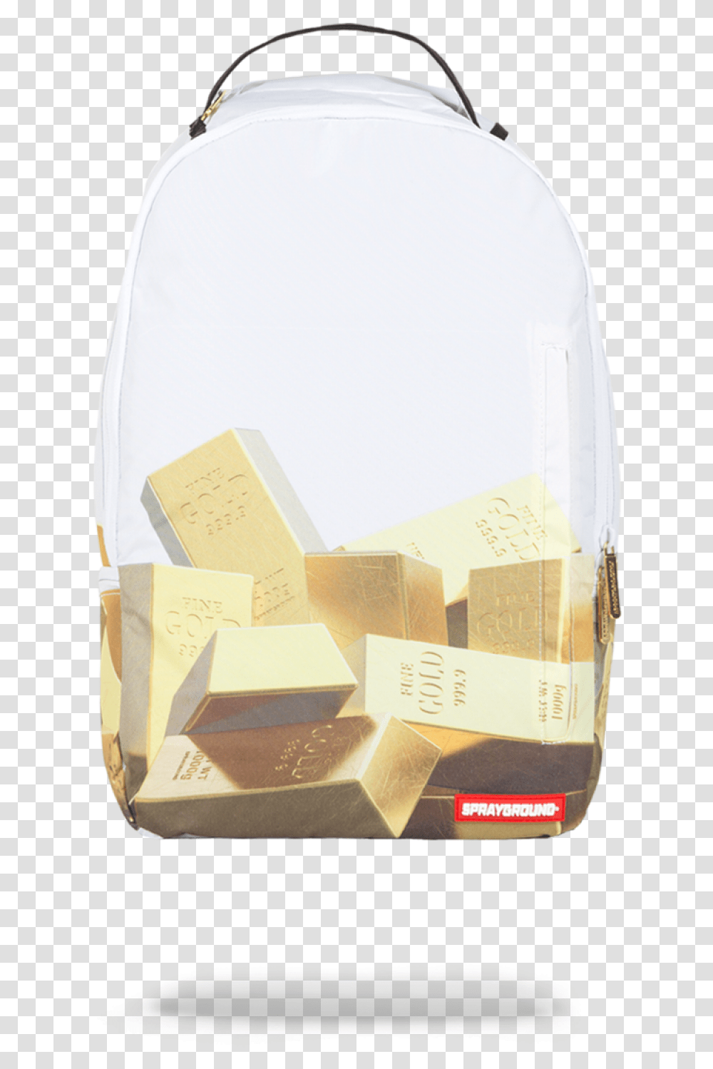 Sprayground Gold Bricks Backpack, Box, Apparel Transparent Png