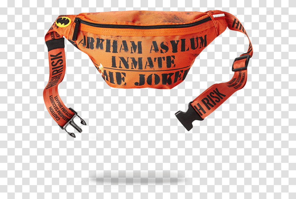 Sprayground Joker Arkham Asylum Crossbody Cross Body Shoulder Bag, Label, Crowd Transparent Png