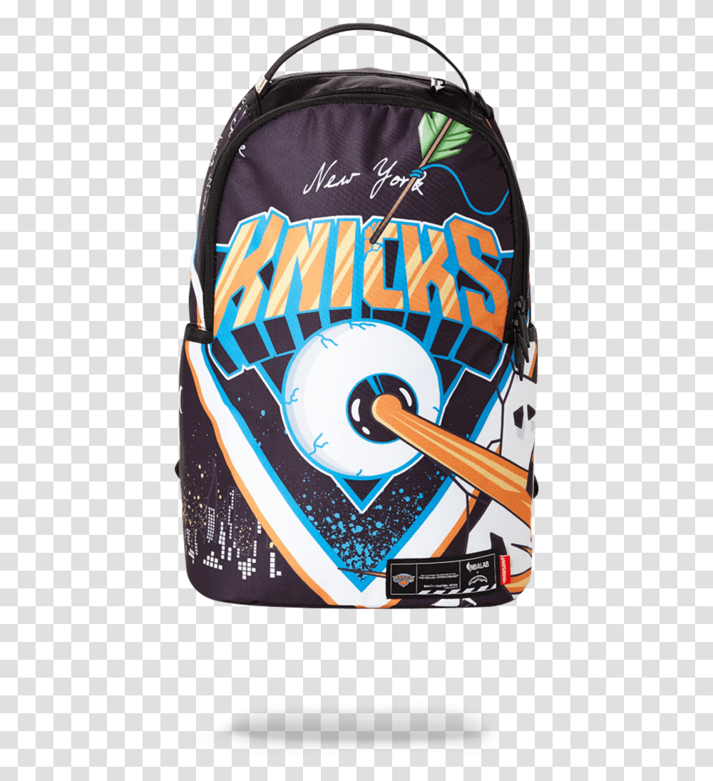 Sprayground Knicks, Backpack, Bag, Label Transparent Png