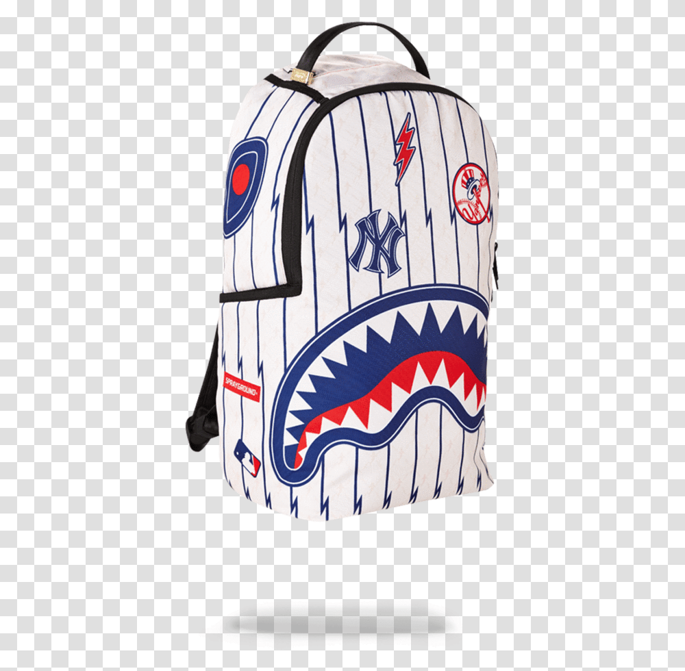 Sprayground Mlb Ny Yankees Bolt BackpackData Image Sprayground Yankee Backpack, Bag, Pillow, Cushion, Sack Transparent Png