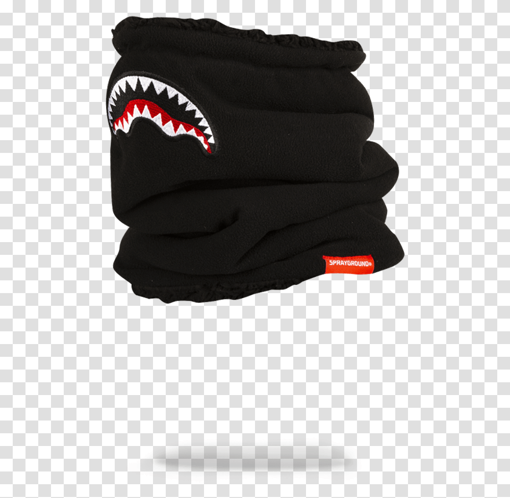 Sprayground Shark Mouth Neck Warmer Shark Neck Warmer, Apparel, Glove, Hat Transparent Png