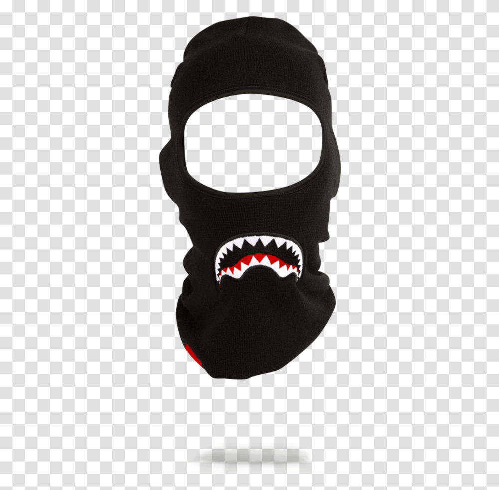 Sprayground Shark Ski Mask Ski MaskData Image Black Ski Mask, Apparel, Footwear, Helmet Transparent Png