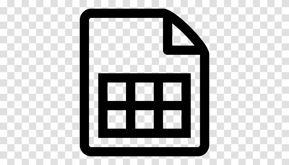 Spreadsheet Spreadsheet Format Xlsx Icon With, Gray, World Of Warcraft Transparent Png