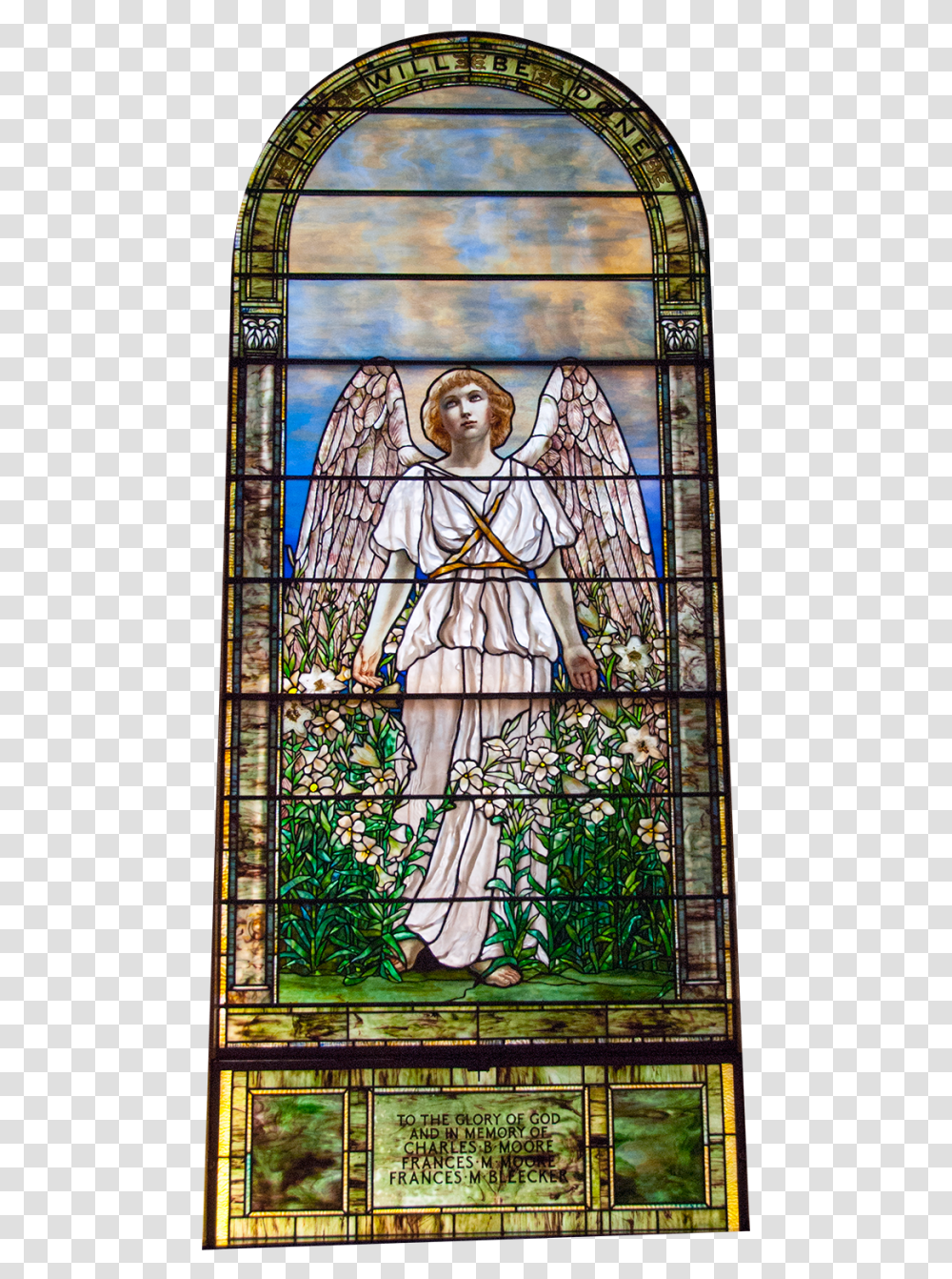 Spring Angel Stained Glass, Person, Human, Poster Transparent Png