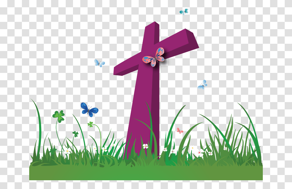 Spring At Easter Religious, Cross Transparent Png