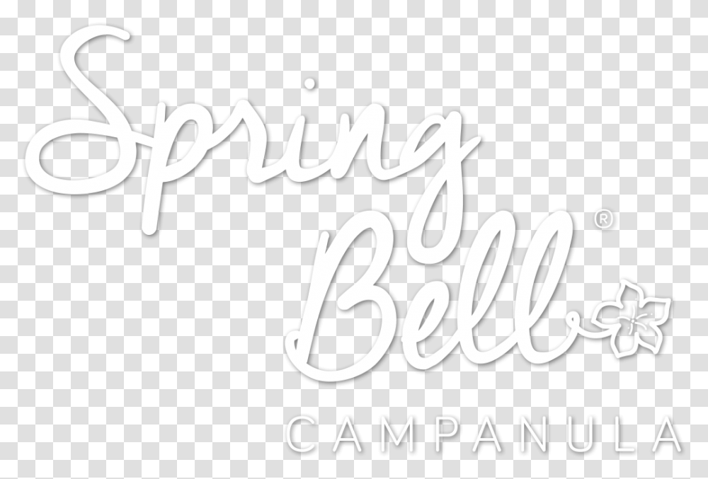 Spring Bell Campanula Logo Calligraphy, Handwriting, Letter, Alphabet Transparent Png