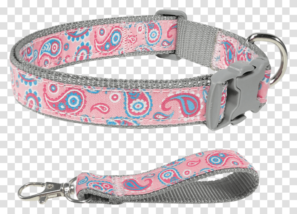 Spring Bloom Timeless Iconic Paisley Baby Pink Dog Strap, Belt, Accessories, Accessory, Collar Transparent Png