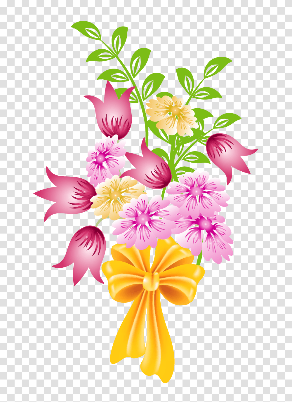 Spring Bouquet Clipart Flower Bouquet Clipart, Graphics, Floral Design, Pattern, Daisy Transparent Png