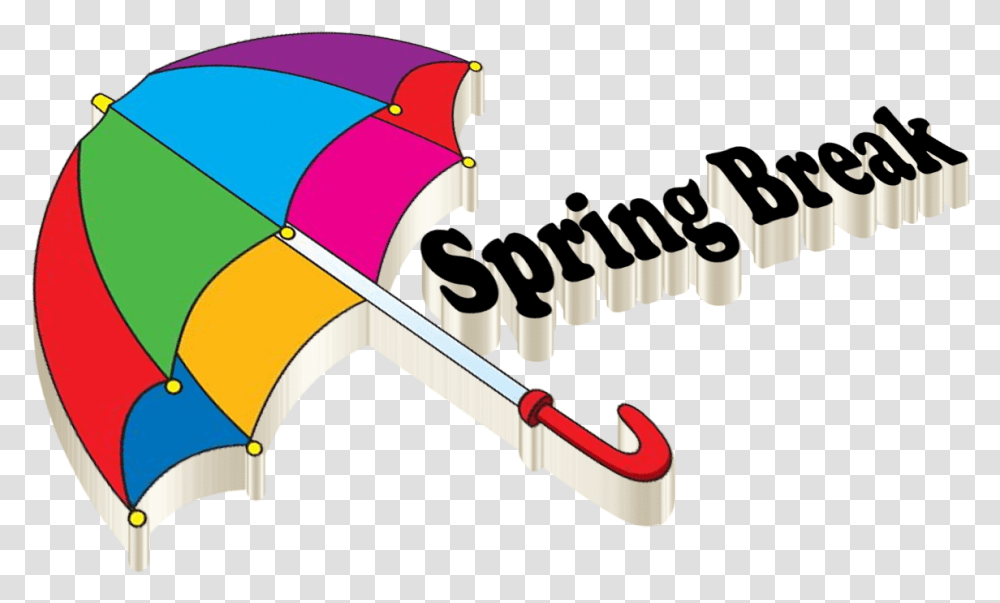 Spring Break Clipart Umbrella, Canopy, Leisure Activities, Stick Transparent Png