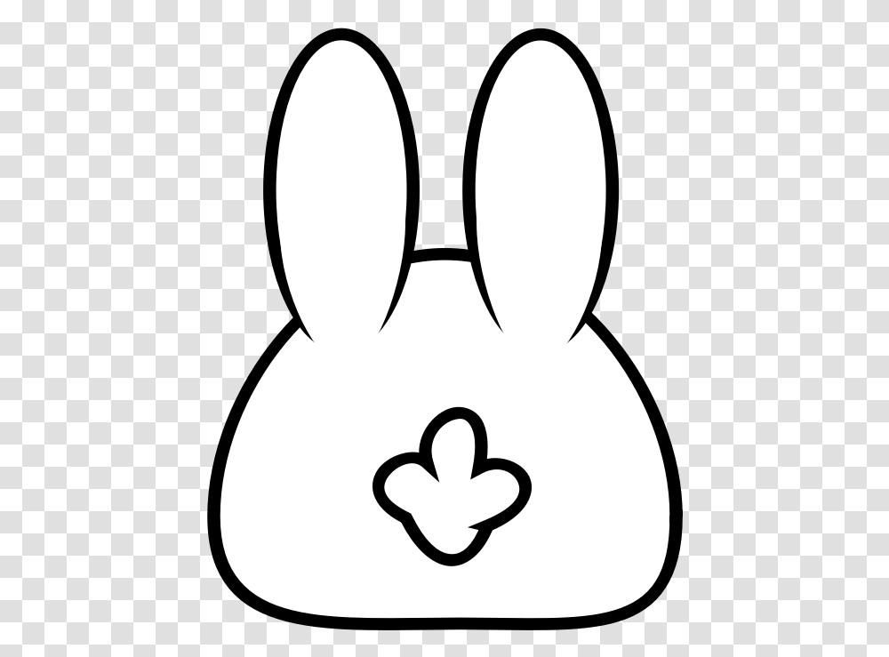 Spring Bunny Bunny Vector Black, Label, Stencil, Sticker Transparent Png