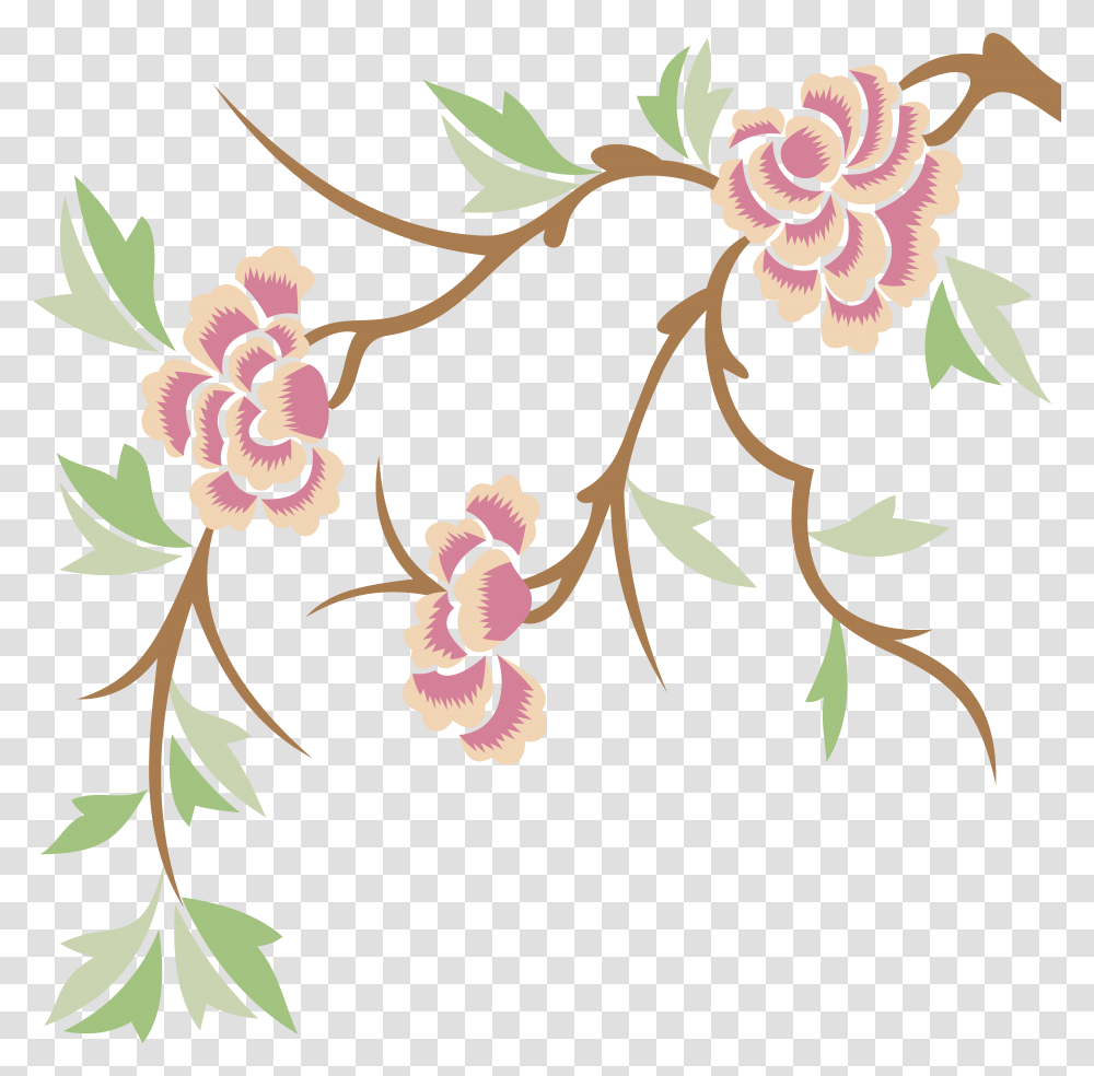 Spring Clipart Floral Ornament, Floral Design, Pattern Transparent Png