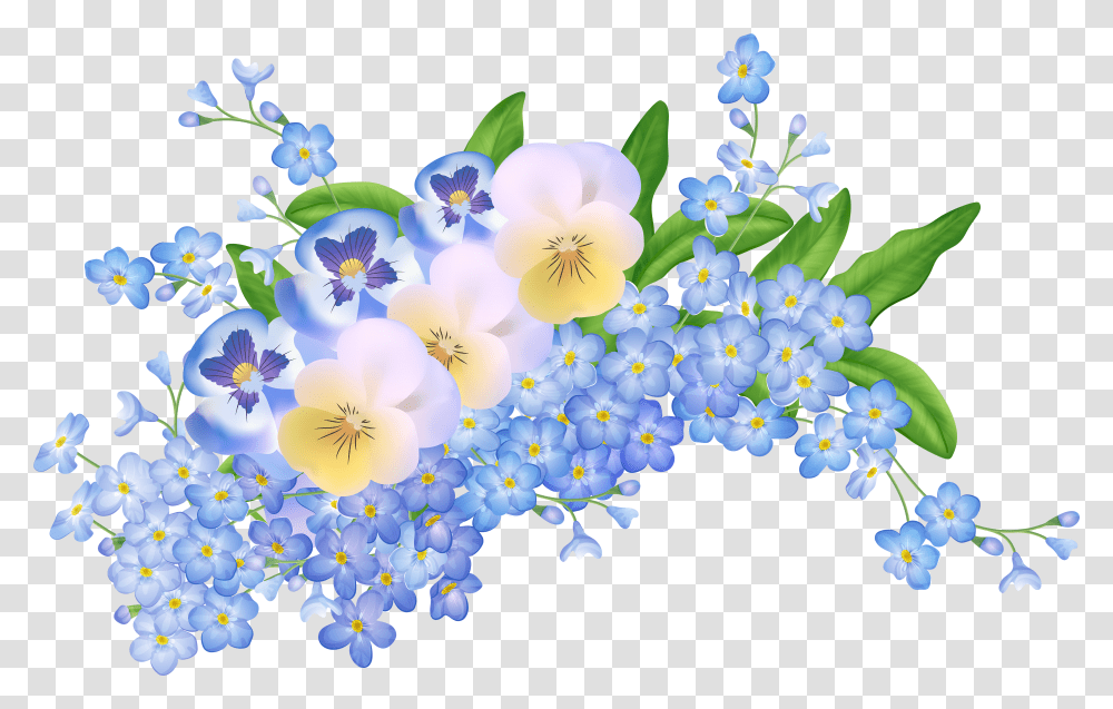 Spring Clipart Forget Me Not Transparent Png