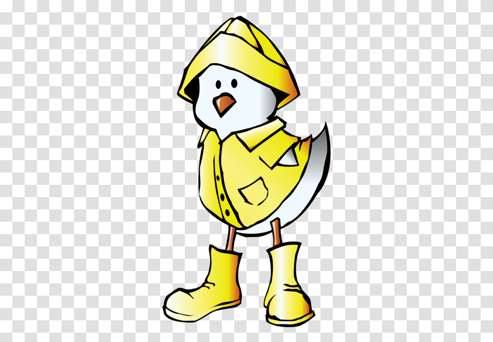 Spring Clipart Rain Duck In A Raincoat, Helmet, Apparel, Person Transparent Png