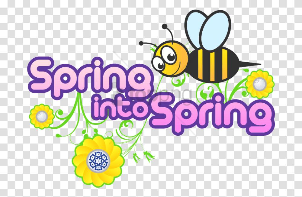 Spring Clipart Spring Into Spring Clipart, Purple, Pattern, Invertebrate Transparent Png