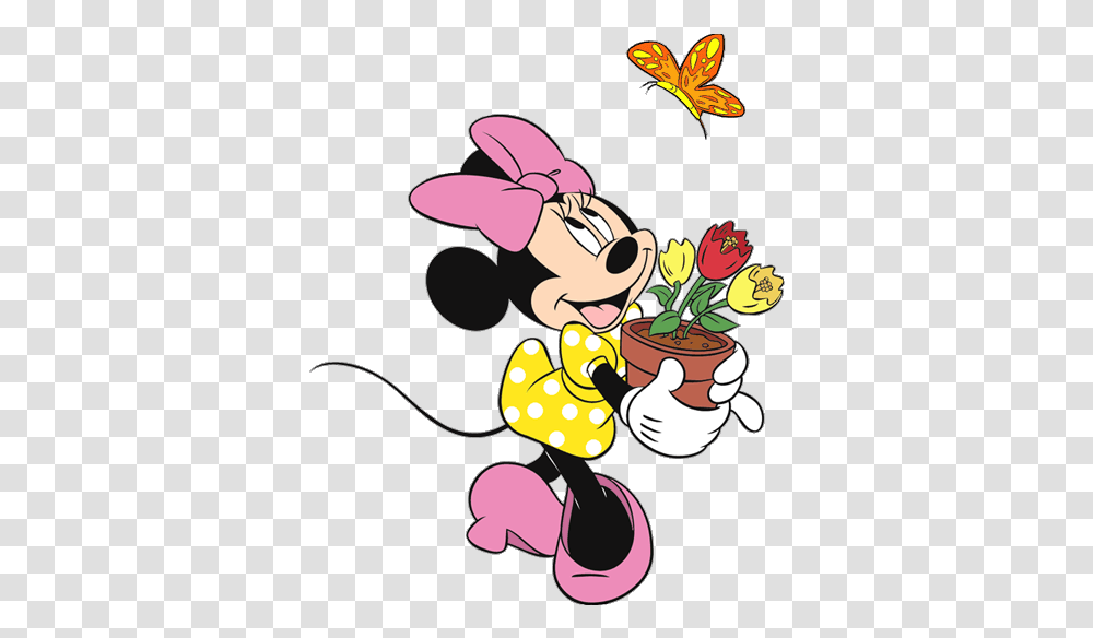 Spring Disney Clipart Halloween Big Pictures Hd Minnie Mouse Spring, Graphics, Doodle, Drawing, Performer Transparent Png