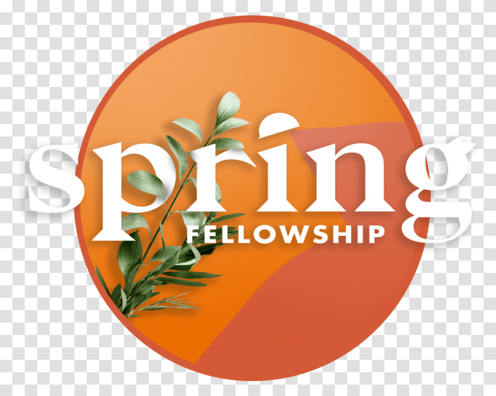 Spring Fellowship Orange Dots Logo, Plant, Label, Text, Vase Transparent Png