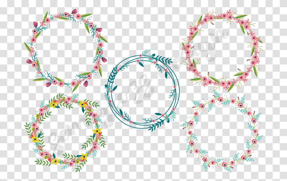 Spring Fever Clipart Circle, Floral Design, Pattern, Necklace Transparent Png
