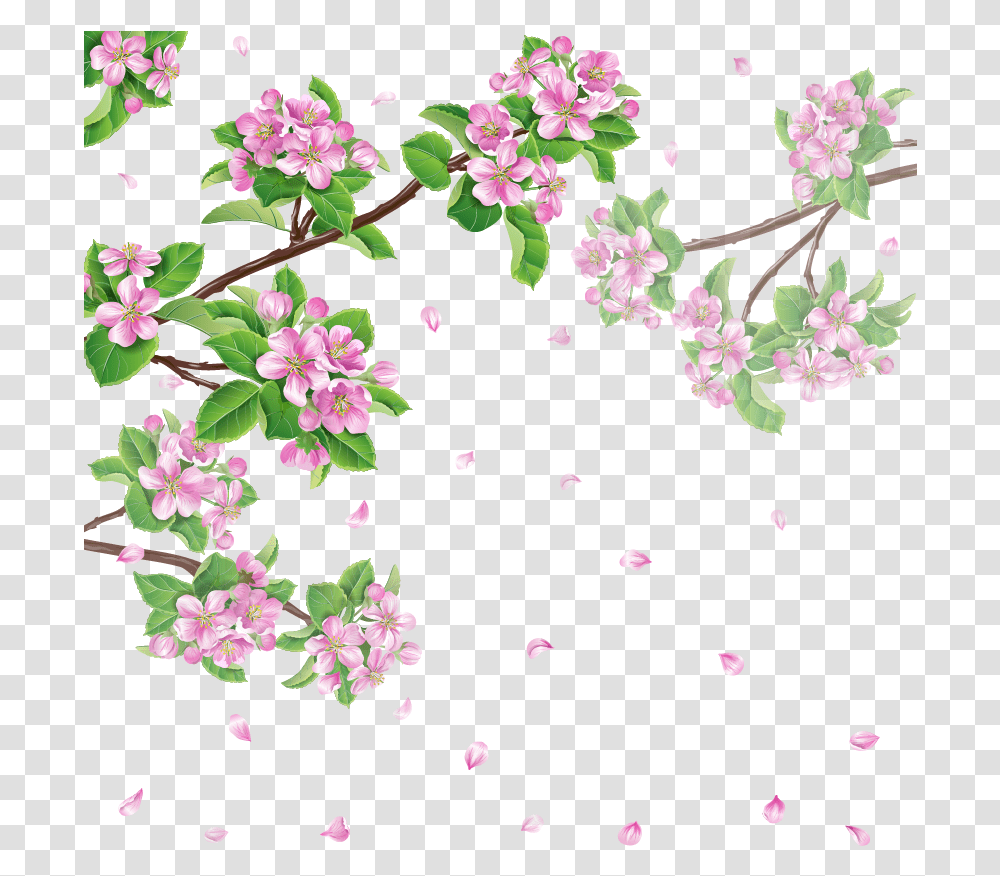 Spring Flower Cherry Blossom Cherry Blossoms Download Good Morning Basant Panchami, Graphics, Art, Floral Design, Pattern Transparent Png