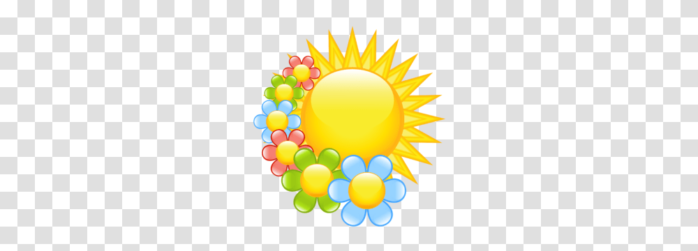 Spring Flowers Clip Art And Flower Clips, Balloon, Sun, Sky Transparent Png