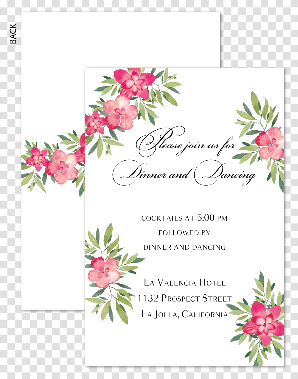 Spring Flowers Invitation Reception Carddata Caption African Daisy, Floral Design, Pattern Transparent Png