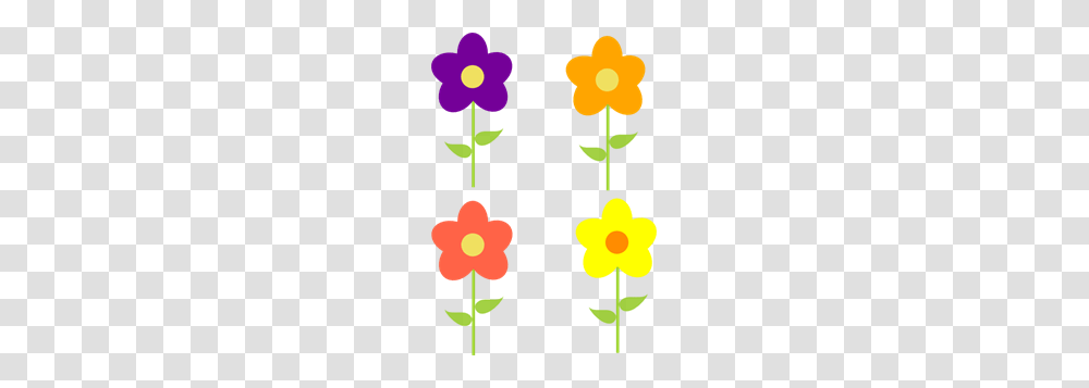Spring Flowers Multi Colors Clip Art For Web, Poster, Advertisement, Plant, Blossom Transparent Png