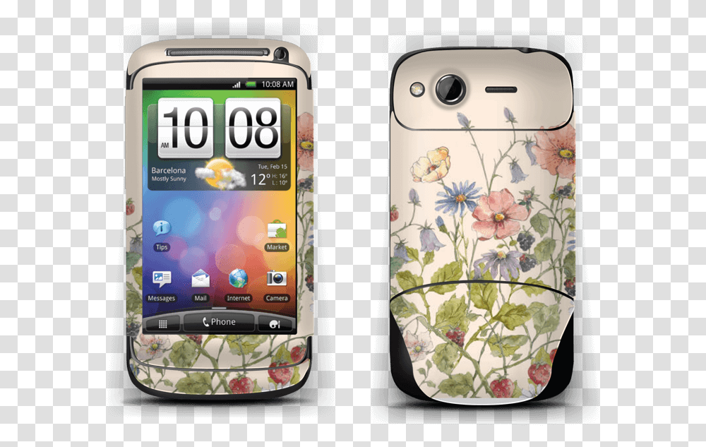 Spring Flowers Skin Desire Htc Desire A9191 Firmware, Mobile Phone, Electronics, Cell Phone, Iphone Transparent Png