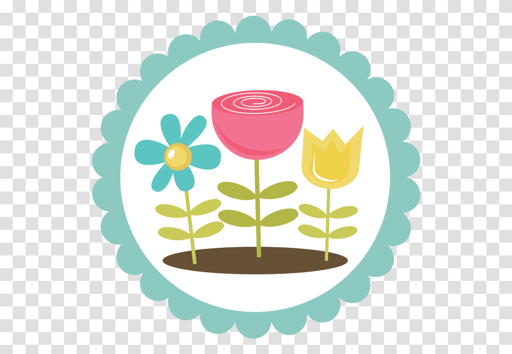 Spring Flowers Svg Files For Scrapbooking Flower Cut Circle Border Baby Girl, Glass, Goblet, Lamp, Wine Glass Transparent Png