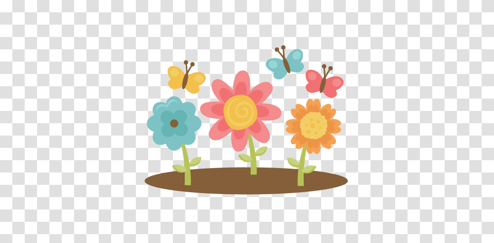 Spring Flowers With Butterflies Svg Cutting Files Flower And Butterfly Clip Art, Accessories, Accessory, Jewelry, Rug Transparent Png