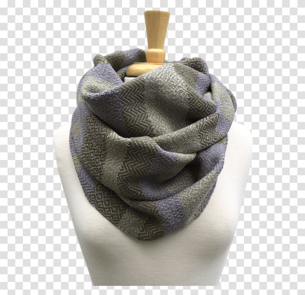 Spring Green Moss Green And Grey Woven Infinity Scarf Scarf, Apparel, Hat, Fashion Transparent Png