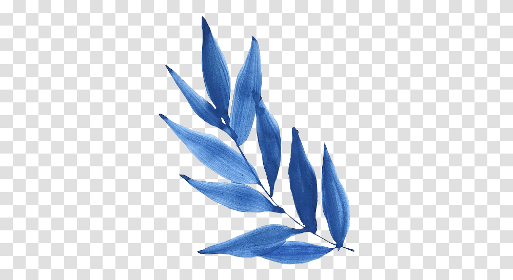 Spring Hoja Blue Azul Sheet Primavera Tumblr Blue Watercolor Picsart, Plant, Flower, Blossom, Petal Transparent Png