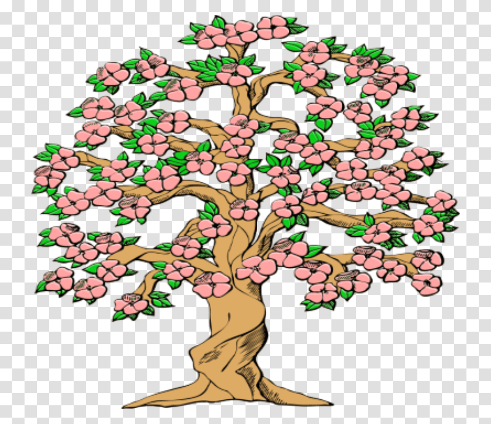 Spring Is Just Around The Corner Animated Tree With Flowers, Purple, Plant Transparent Png