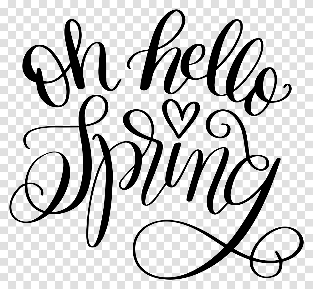 Spring Line Clipart Hello Spring, Gray, World Of Warcraft Transparent Png