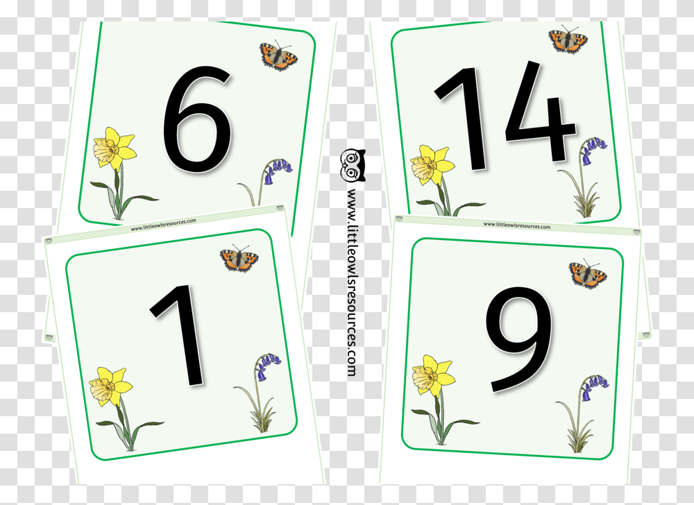 Spring Number Lineflashcards 0 25 Flashcard, Calendar, Honey Bee Transparent Png