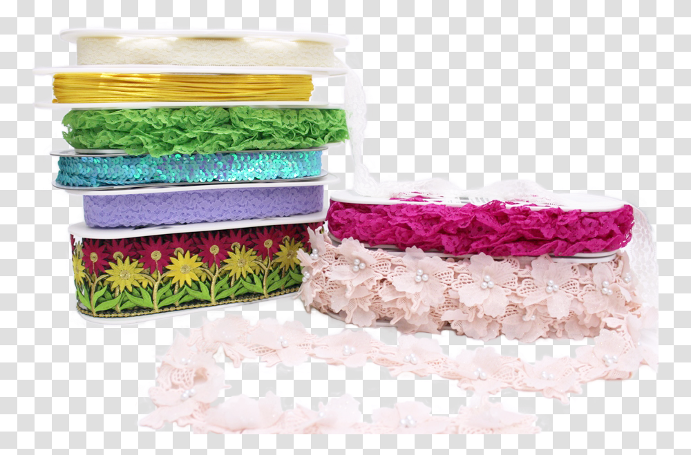 Spring Ribbons Laces Trims Decorative, Wedding Cake, Dessert, Food, Furniture Transparent Png