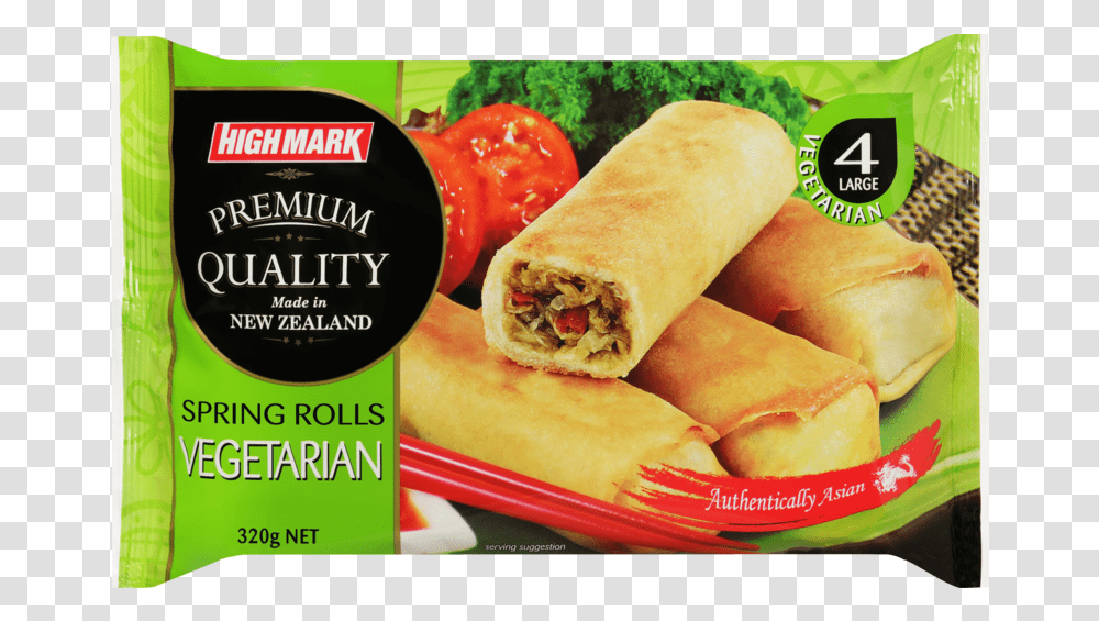 Spring Roll, Burrito, Food, Bread, Advertisement Transparent Png