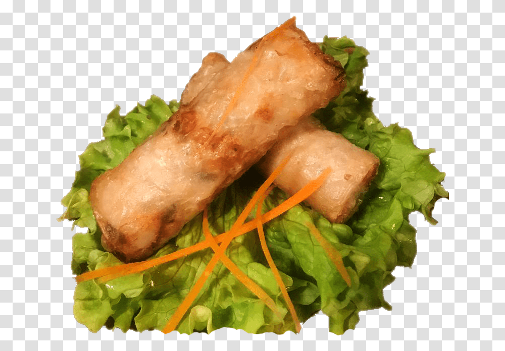 Spring Roll Fast Food, Burger, Plant, Seasoning, Culinary Transparent Png