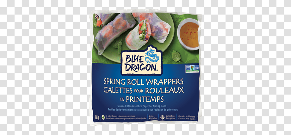 Spring Roll Wrappers - Blue Dragon Rouleau De Printemps Feuille, Plant, Food, Produce, Vegetable Transparent Png