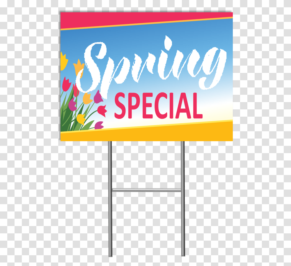 Spring Special Yard Sign Spring Special Sign, Advertisement, Word, Alphabet Transparent Png