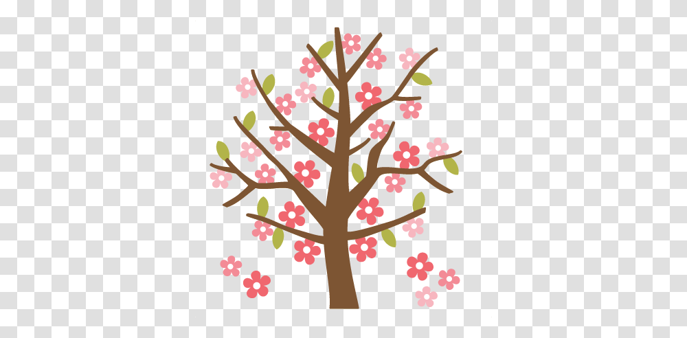 Spring Tree Cutting For Scrapbooking Cut It Out, Plant, Flower, Blossom, Cherry Blossom Transparent Png