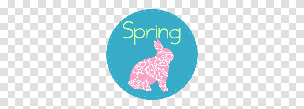 Spring With Bunny Clip Art, Word, Logo, Rattle Transparent Png