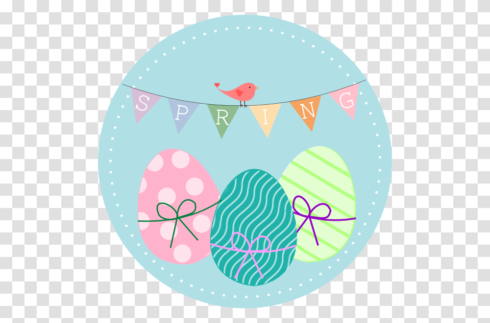Spring With Easter Eggs And Bird Clip Art, Food, Animal, Mail, Envelope Transparent Png