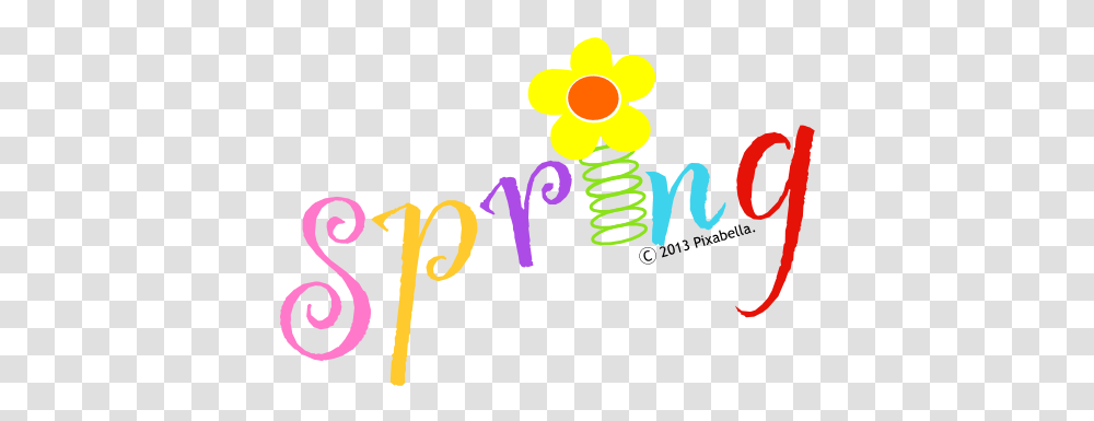 Spring Word Cliparts, Alphabet, Light Transparent Png