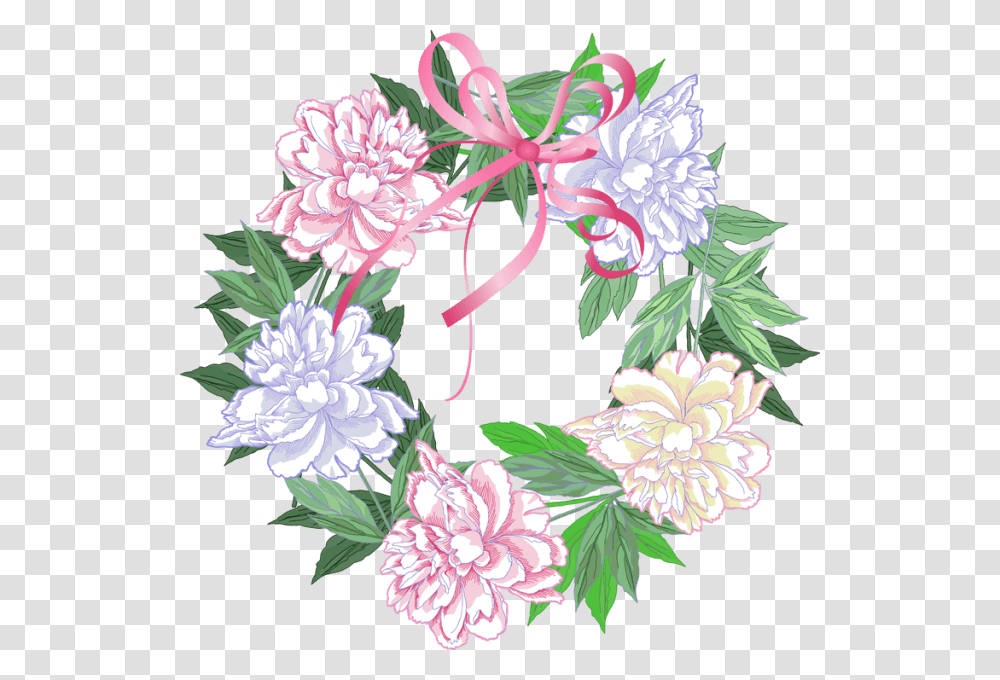Spring Wreath Clipart Free Clipart For Spring Wreath, Floral Design, Pattern, Plant Transparent Png