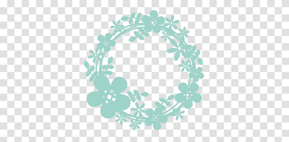 Spring Wreath Scrapbook Cut File Cute Clipart Files For Flower Wreath Svg Free, Stencil, Rug, Floral Design, Pattern Transparent Png