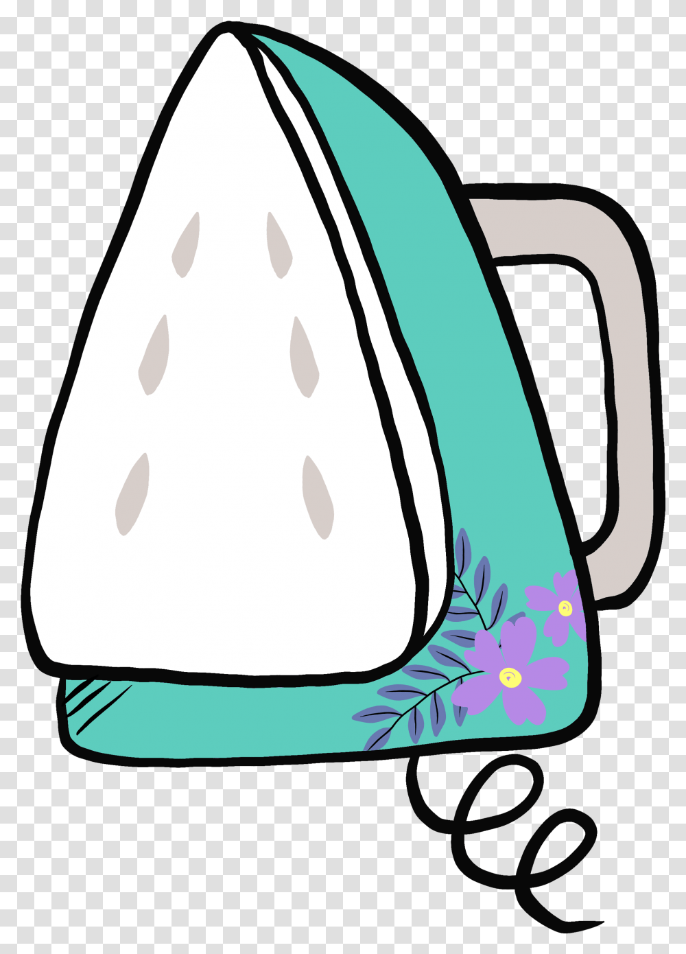 Springcleaning Iron Clothes Sticker Girly, Appliance, Clothes Iron Transparent Png